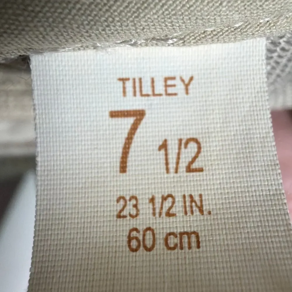 Tilley Lightweight Mesh Sun Hat  Wide Brim Nylon UPF Outdoor Hiking Size 7 1/2